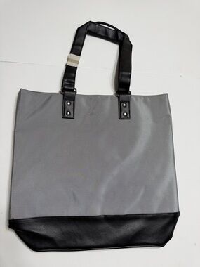 Calvin Klein Gray and Black Messenger Tote
